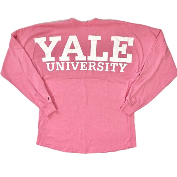 Spirit Wear YALE University League Collegiate‎ Outfitters Pink Long Sleeve SM - Picture 1 of 12